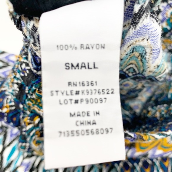 Joe B Benbasset women’s print rayon jogger pants - Picture 6 of 9